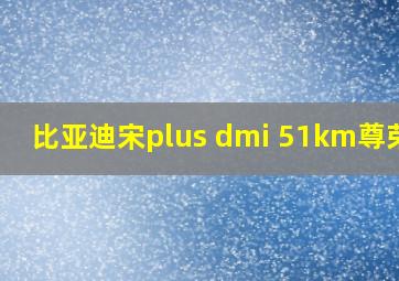 比亚迪宋plus dmi 51km尊荣版